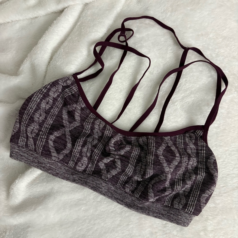 Purple Patterned Bralette